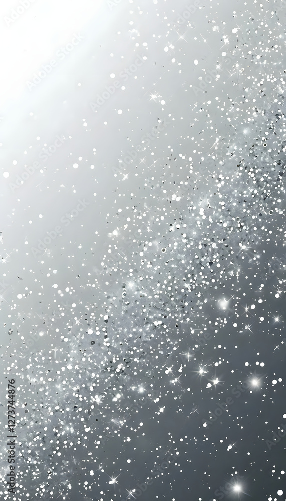 Light gray shiny silver background texture and sparkle paper for Christmas party, seasonal greetings, wedding decor design elements, abstract art. Light gray shiny silver background texture and sparkle paper for Christmas party, seasonal greetings, wedding decor design elements, abstract art.
