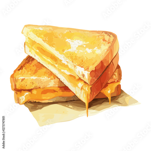 Grilled cheese Sandwich sandwich illustration food vector