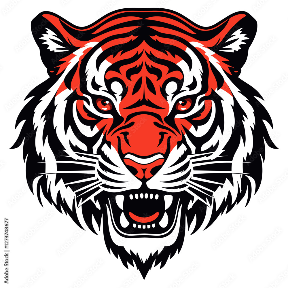 Tiger head tiger illustration animal vector Tiger head tiger illustration animal vector