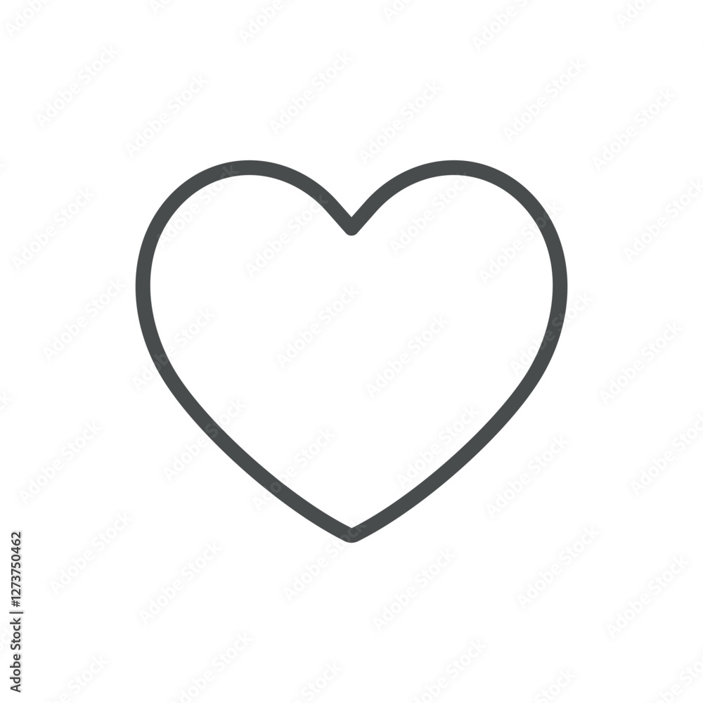 Heart Suit Icon. Thin Line Symbol of Heart Playing Card Suit for Poker, Gambling, and Casino Games. Isolated Vector Illustration. Heart Suit Icon. Thin Line Symbol of Heart Playing Card Suit for Poker, Gambling, and Casino Games. Isolated Vector Illustration.