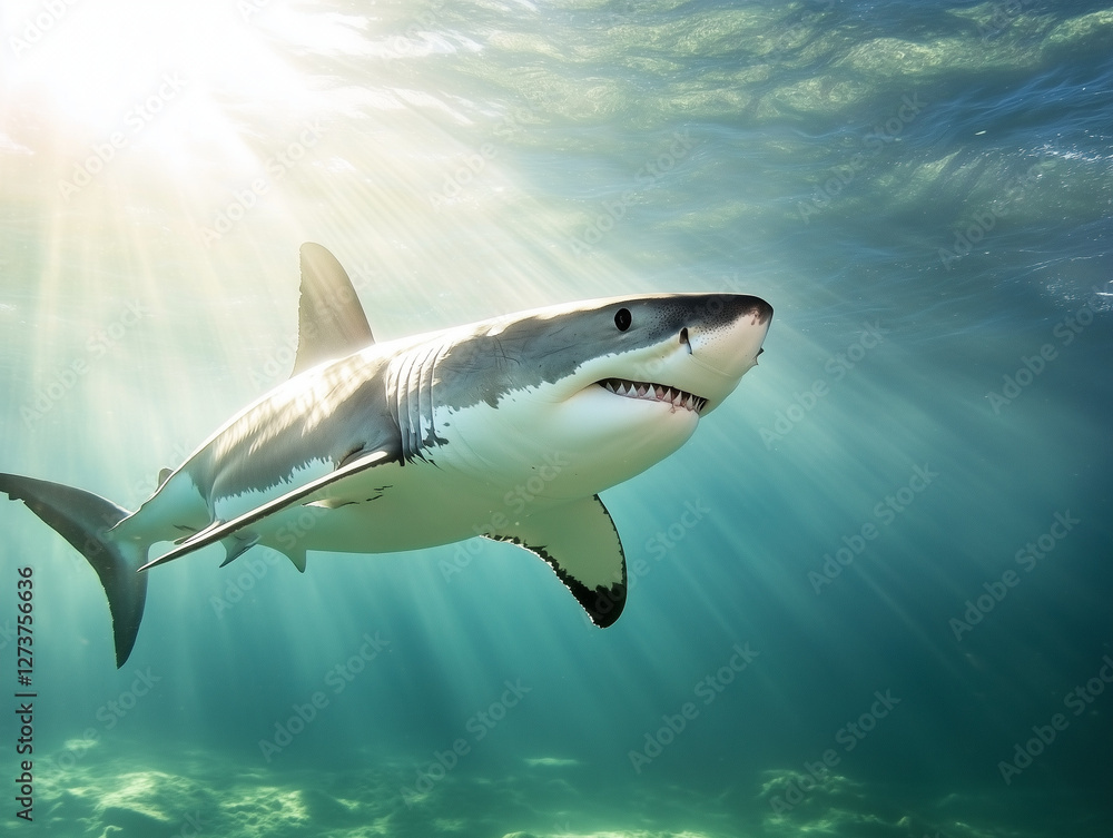 Fototapeta premium Grand requin blanc