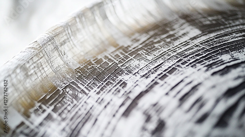 Wallpaper Mural Close-up of a textured surface with intricate lines and patterns, evoking a sense of depth and detail Torontodigital.ca