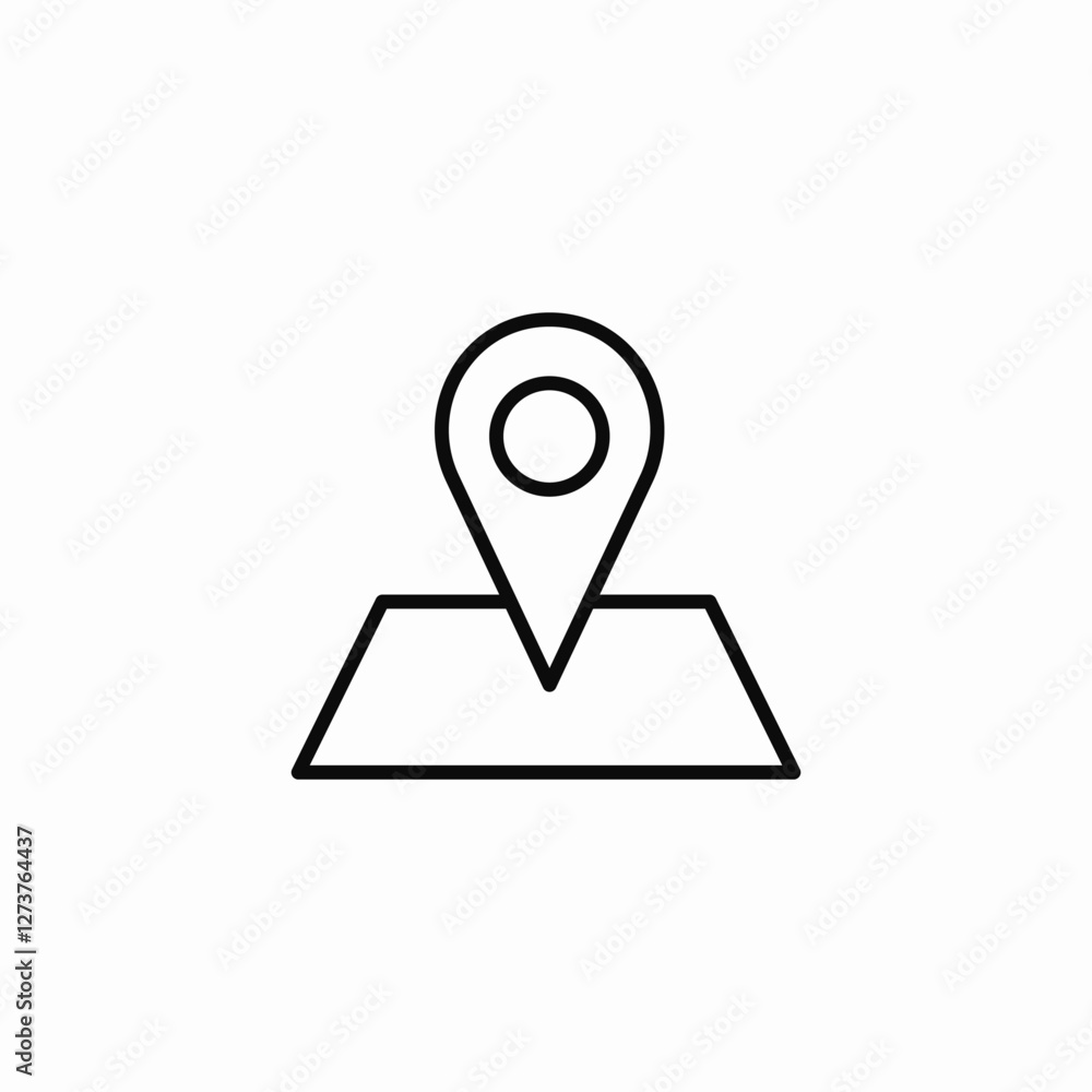 location square field area icon sign vector location square field area icon sign vector