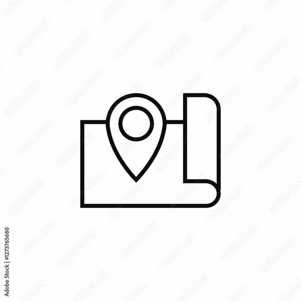 map plan icon sign vector map plan icon sign vector