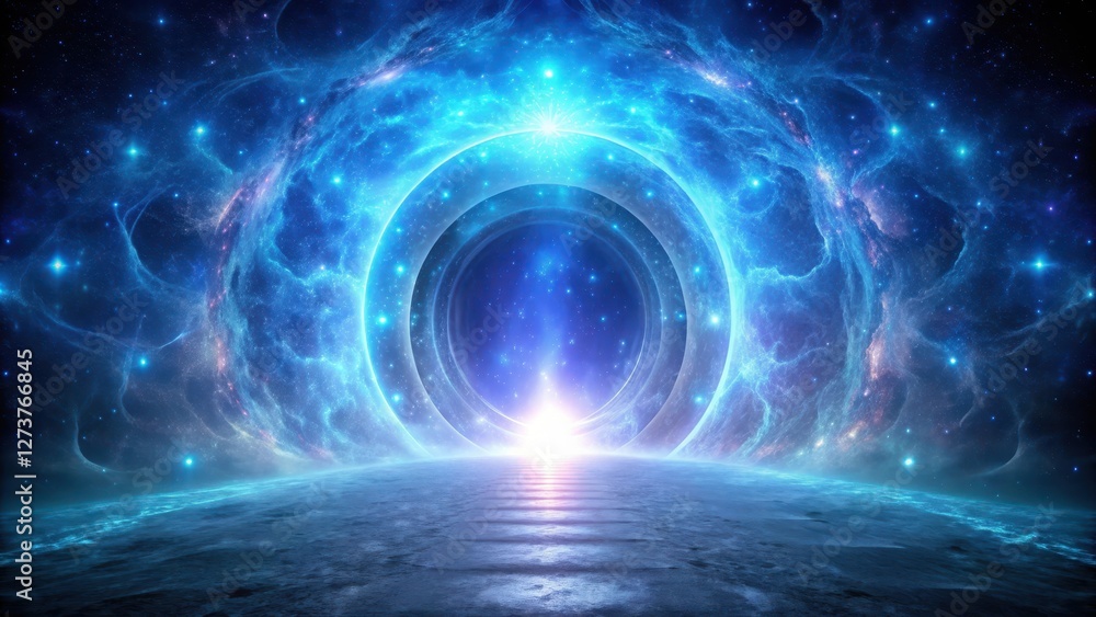 Fototapeta premium Mysterious Portal with Glowing Energy