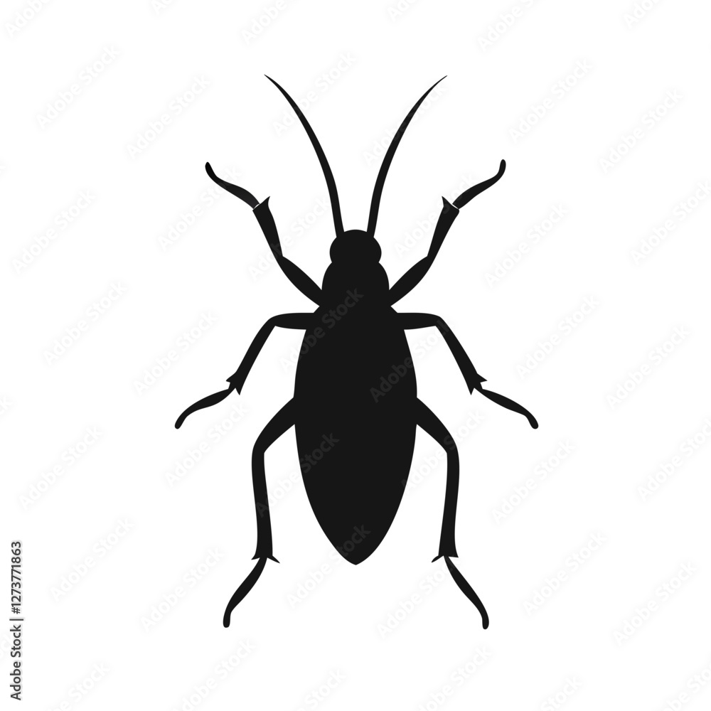 Customizable Cockroach Silhouette Vector Art for Projects Customizable Cockroach Silhouette Vector Art for Projects