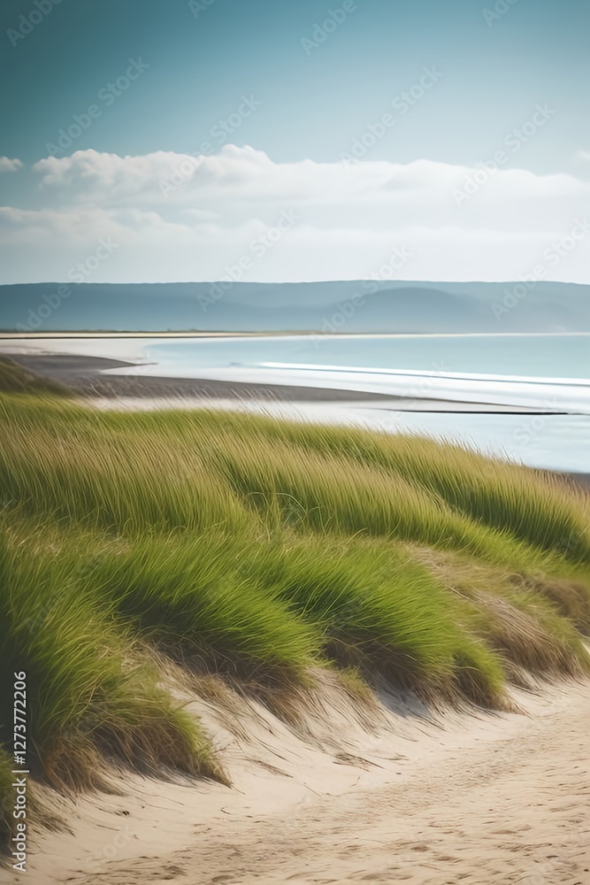 sand dunes and beach sand dunes and beach
