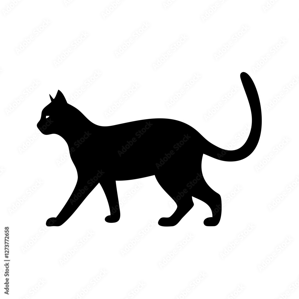 Obraz premium Download Customizable Cat Silhouette Vector Art