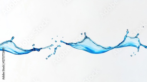 [Water Droplets on Gray Background] Flowing Change Dynamics Balance Fluid Transformation Elements Abstract Graphic Water Droplets Movement Vector Design.