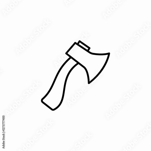 axe tool icon sign vector