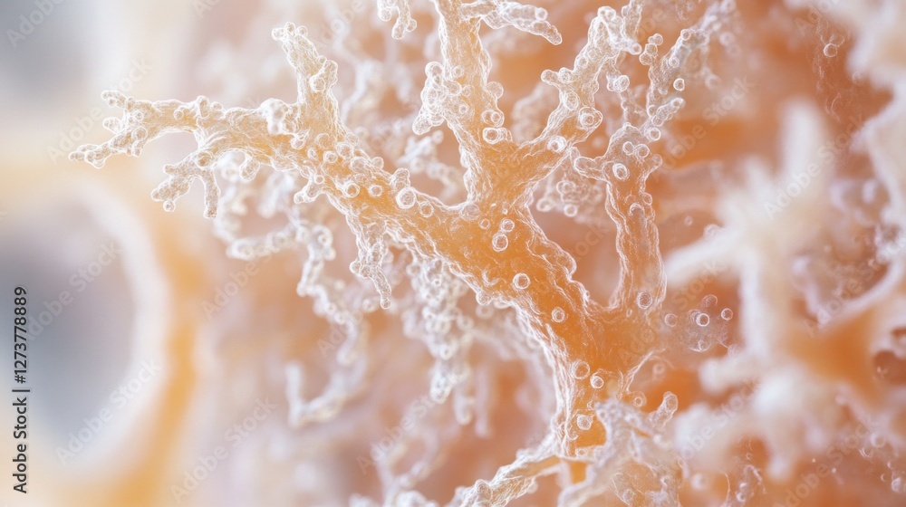 A close-up of amyloid plaques in the brain, highlighting deposits around nerve cells. Featuring Alzheimer's disease A close-up of amyloid plaques in the brain, highlighting deposits around nerve cells. Featuring Alzheimer's disease