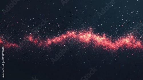 A dynamic visual is created by a vibrant abstract background that features swirling neon colors of blue, pink, and purple