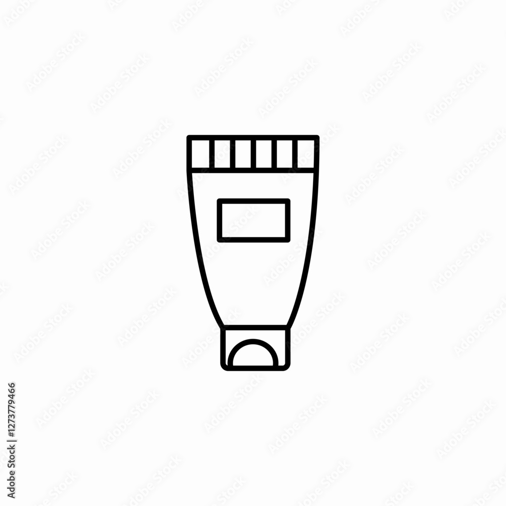 cream container icon sign vector cream container icon sign vector