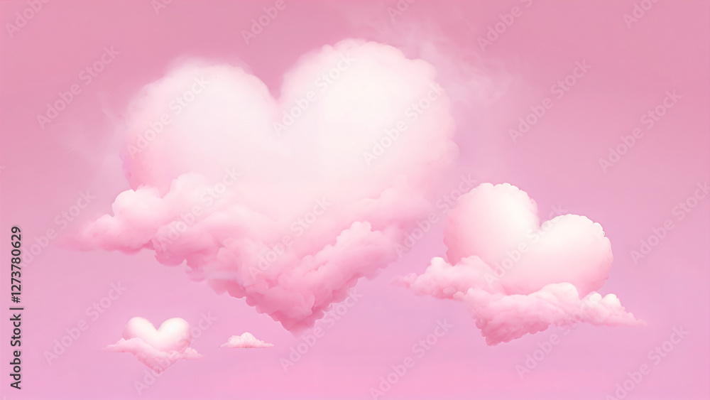 heart shaped pink clouds heart shaped pink clouds