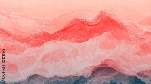 Wallpaper Mural Vibrant backdrop featuring undulating curves and striking visual elements Torontodigital.ca