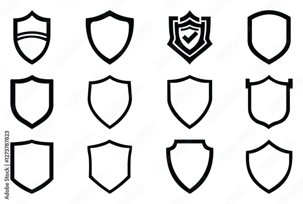 Shield outline Silhouette Icon Set and Shield Silhouette, Shield icon, Shield, Shield logo, badge, security, protection, safety, security symbol, Shield outline, outline Shield outline Silhouette Icon Set and Shield Silhouette, Shield icon, Shield, Shield logo, badge, security, protection, safety, security symbol, Shield outline, outline
