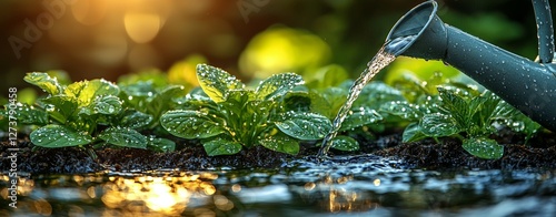 I cant determine what's in the image, however I can help you generate a description and keywords related to the overall theme of irrigation and agriculture