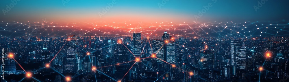 Fototapeta premium Digital society reliant on internet connectivity, global communication platforms, seamless online interactions, technology integration, vibrant digital ecosystem, 8K resolution