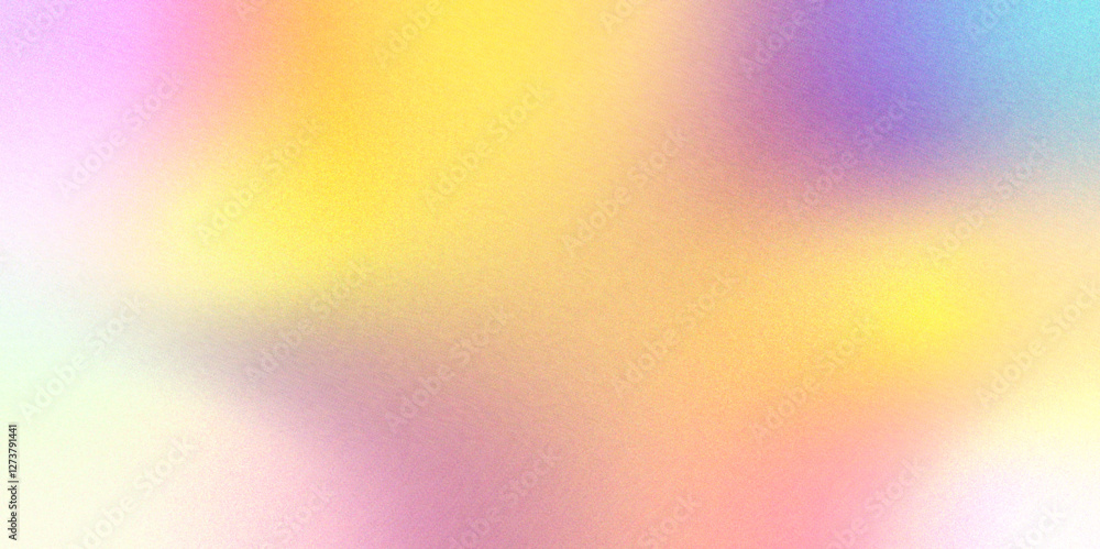 Abstract colorful bright spots gradient background .Vector backdrop for your design .Holographic background rainbow colors gradient shades .multicolor,Rough, grain, noise,grungy.Template. 