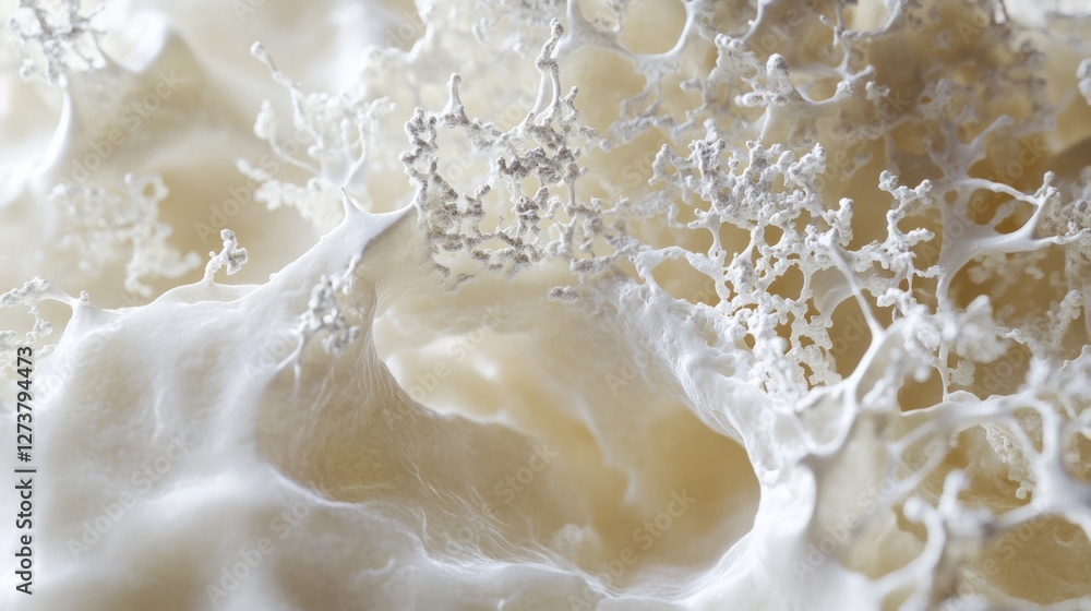 A close-up of amyloid plaques in the brain, showcasing deposits surrounding nerve cells. Featuring Alzheimer's disease A close-up of amyloid plaques in the brain, showcasing deposits surrounding nerve cells. Featuring Alzheimer's disease