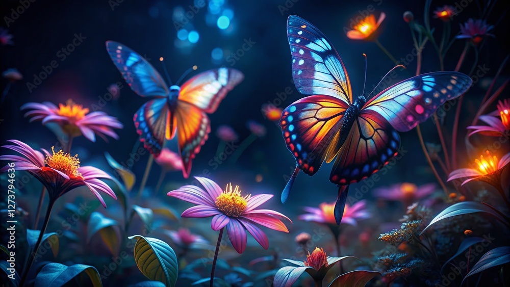 Night Butterflies: Illuminated Wings in the Dark Night Butterflies: Illuminated Wings in the Dark