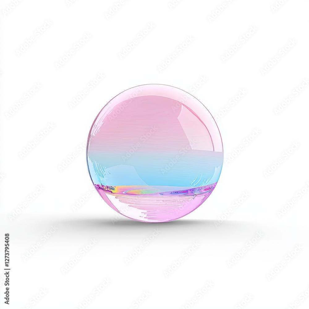 Obraz premium Abstract glass objects on a transparent backdrop