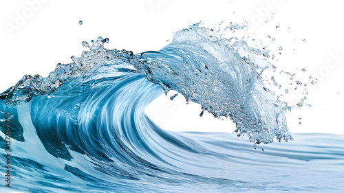 Wallpaper Mural A wave of water with a lot of splashing Torontodigital.ca