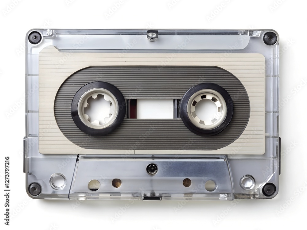 Obraz premium cassette isolated on white background.
