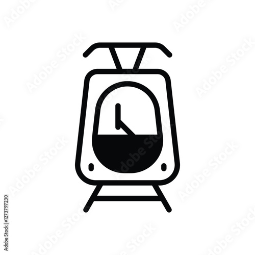 Tram vector icon