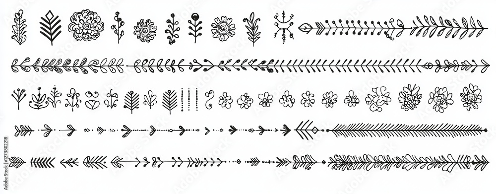 Obraz premium Modern dividers have been drawn