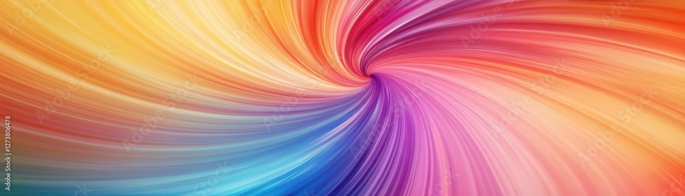 Abstract radial wave pattern in multicolor over a swirling color backdrop, rhythmic and visually dynamic Abstract radial wave pattern in multicolor over a swirling color backdrop, rhythmic and visually dynamic