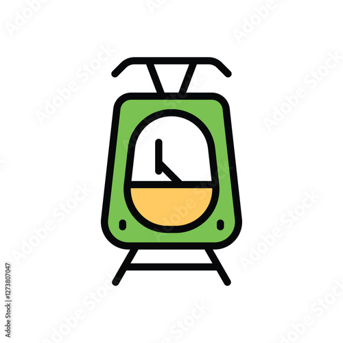 Tram vector icon