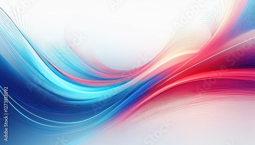 Abstract elegant glowing curve line lighting effect background , hi-speed motion moving concept
