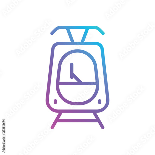 Tram vector icon