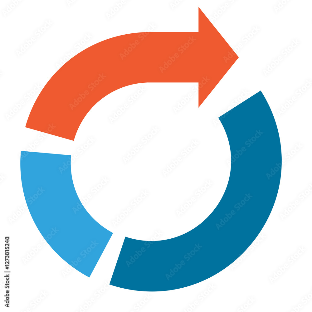 Modello di cerchio a freccia. Infografica dei dati dei passaggi di colore isolato su fondo trasparente png - illustrazioni Modello di cerchio a freccia. Infografica dei dati dei passaggi di colore isolato su fondo trasparente png - illustrazioni