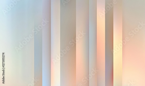 A minimalist reeded glass partition in modern sunlight against a beige and gold colored wall serves as a luxurious backdrop for organic beauty and cosmetic products
