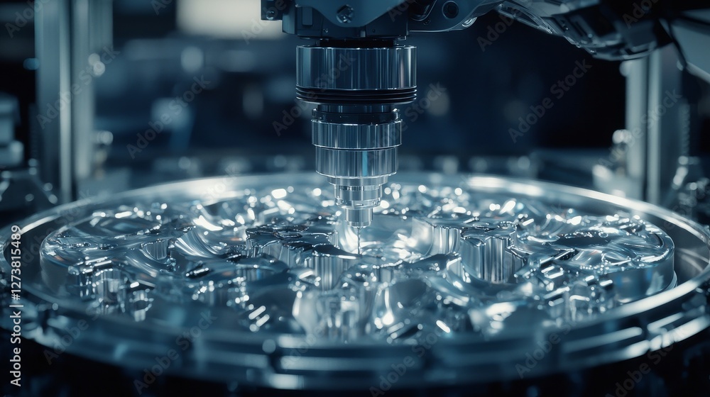 Industrial robot functions autonomously in a smart factory Industrial robot functions autonomously in a smart factory