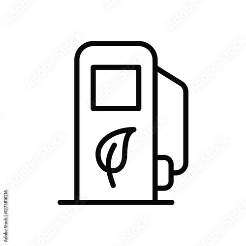 green fuel vector icon