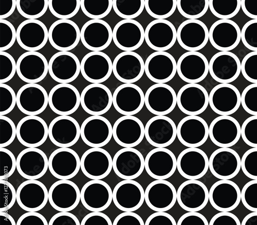 black white Metal mesh seamless vector pattern