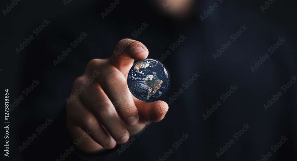 Businessman interacts with a virtual world awash with icons and connection lines, signifying data exchange within the framework of globalization innovation technology and global business principles Businessman interacts with a virtual world awash with icons and connection lines, signifying data exchange within the framework of globalization innovation technology and global business principles