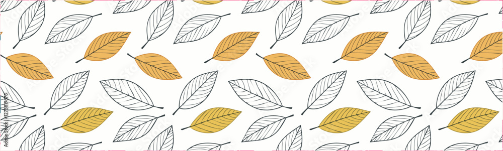 Autumn leaves pattern simple background vector illustration Autumn leaves pattern simple background vector illustration