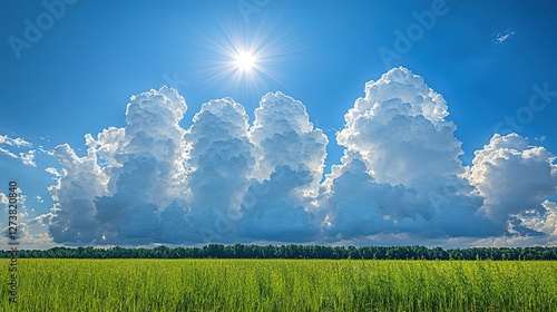 summer landscape with grass