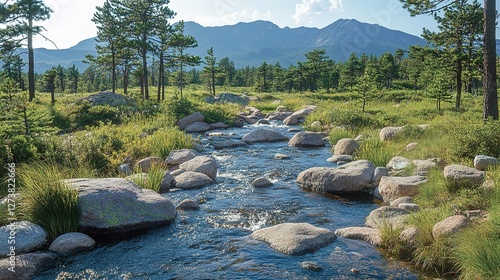 river in the mountains