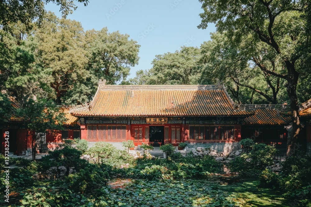 The Lama Temple in Beijing boasts a beautiful view of Yonghegong The Lama Temple in Beijing boasts a beautiful view of Yonghegong