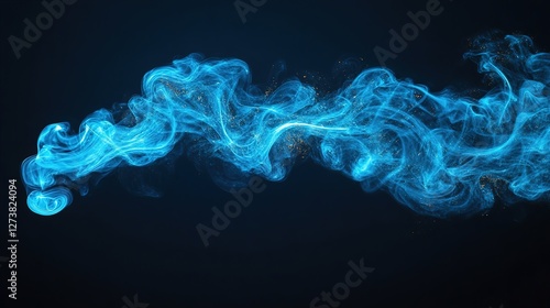 smoke on black