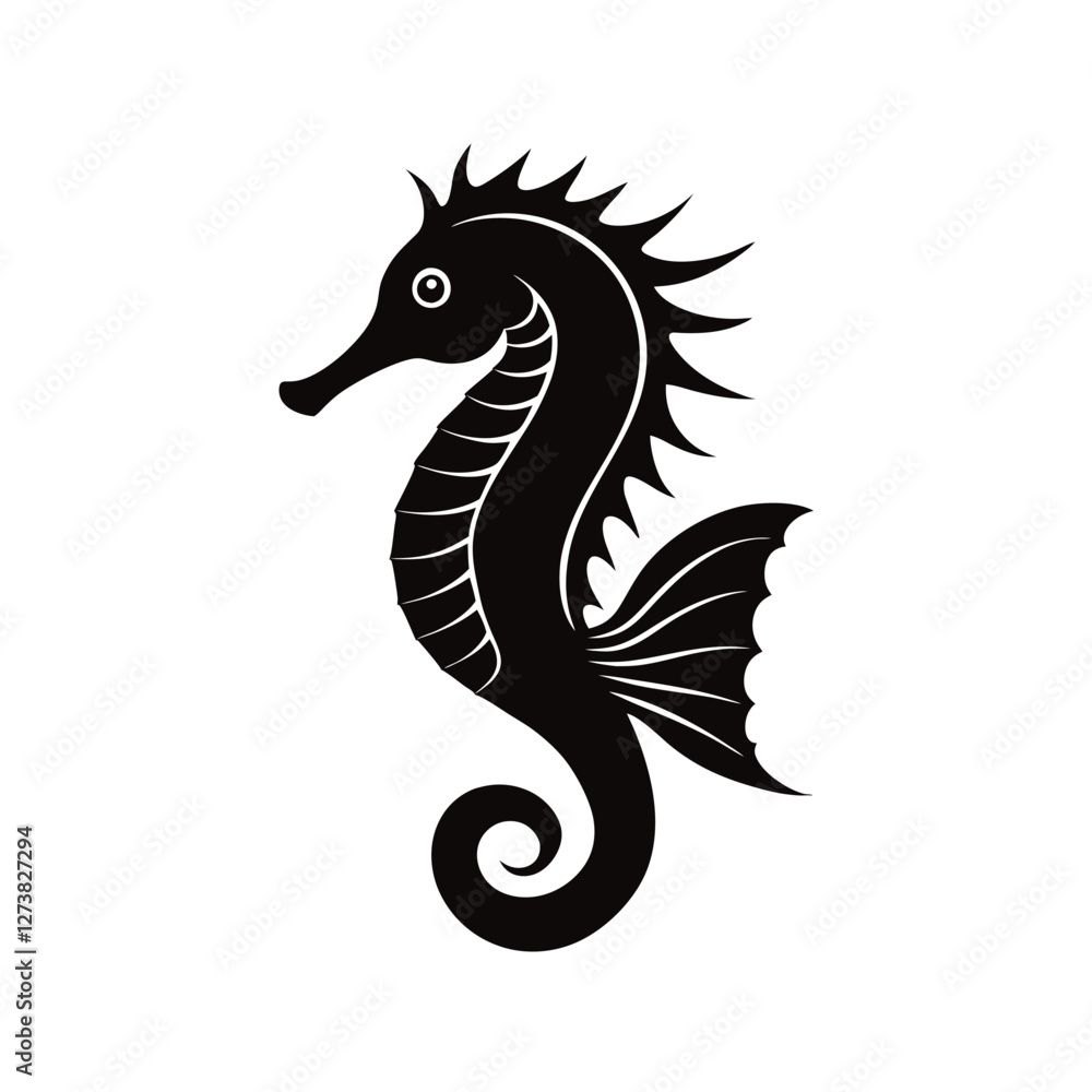 Obraz premium seahorse vector illustration