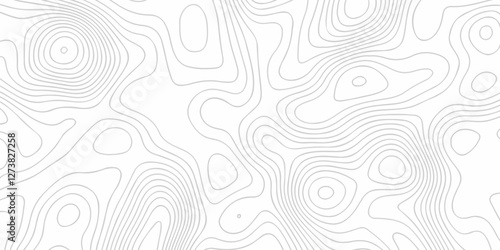 Abstract background vector illustration Topographic map background with geographic line. Line map wave contour background. Seamless lines map patterns, topography line map. Vintage outdoors style.