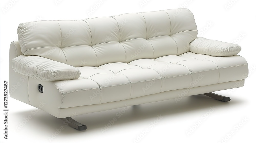 Obraz premium white sofa isolated on white background