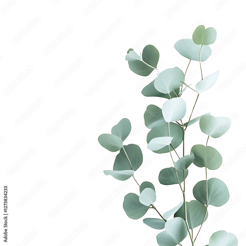 Fototapeta premium flowers and leaves in pictures illustrator2D