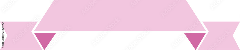 Fototapeta premium Soft Pastel Pink Ribbon